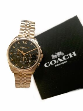 Coach Gold-Tone Chronograph Watch